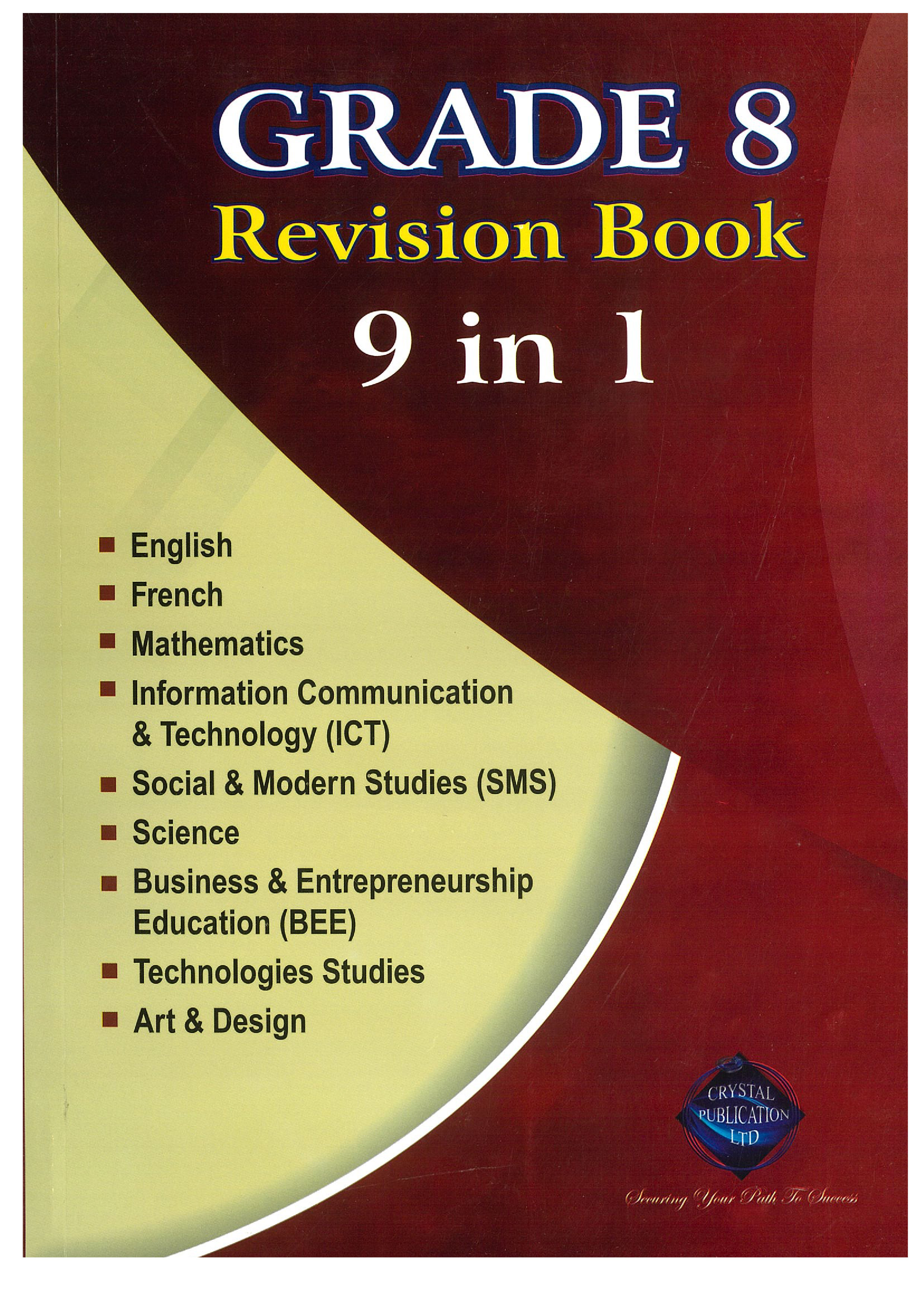 Revision Book - Grade 8 - Crystal Publication